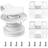 Cooler Replacement Parts Kit for Coleman - 1" Shaft Drain Plug &amp; Hinges | Includes 1 Cooler Standard Drain Plug, 2 Ice Chest Plastic Hinges, Stainless Steel Screws Sets Fit for Most Coleman Coolers