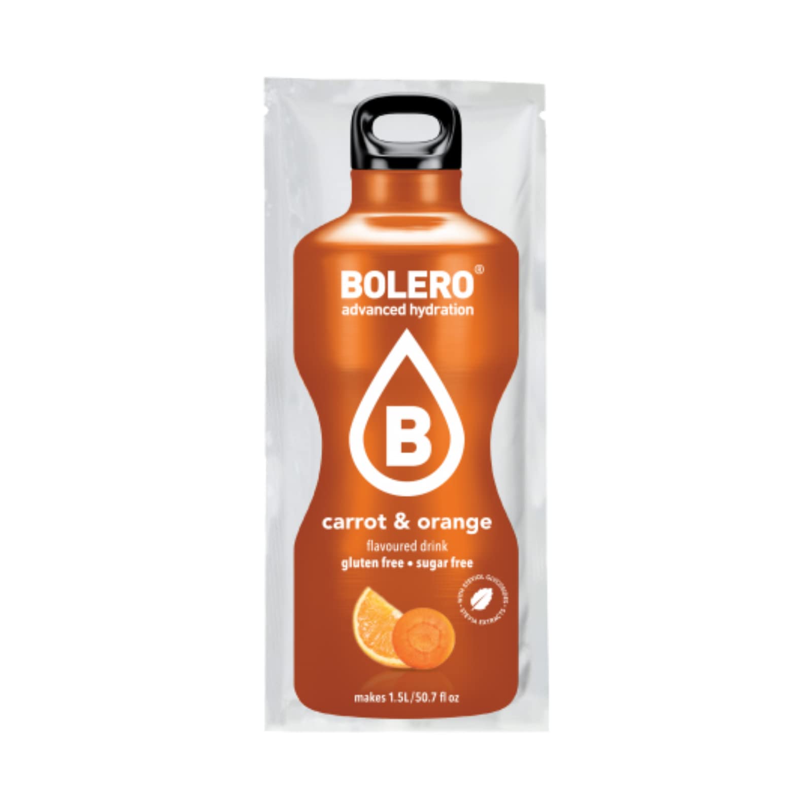 Bolero Classic Powder Sachet, 9 g, Carrot/Orange, 24-Count