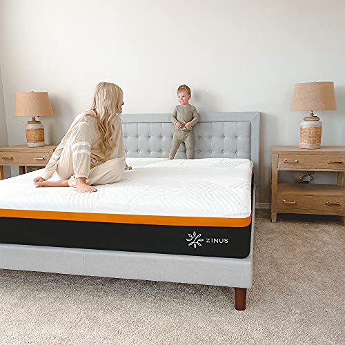 ZINUS 12 Inch Cooling Copper ADAPTIVE Pocket Spring Hybrid Mattress