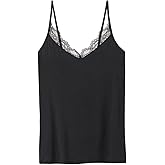 Intimissimi Woman's Sheer Modal Ultralight Cashmere Blend Top with Lace