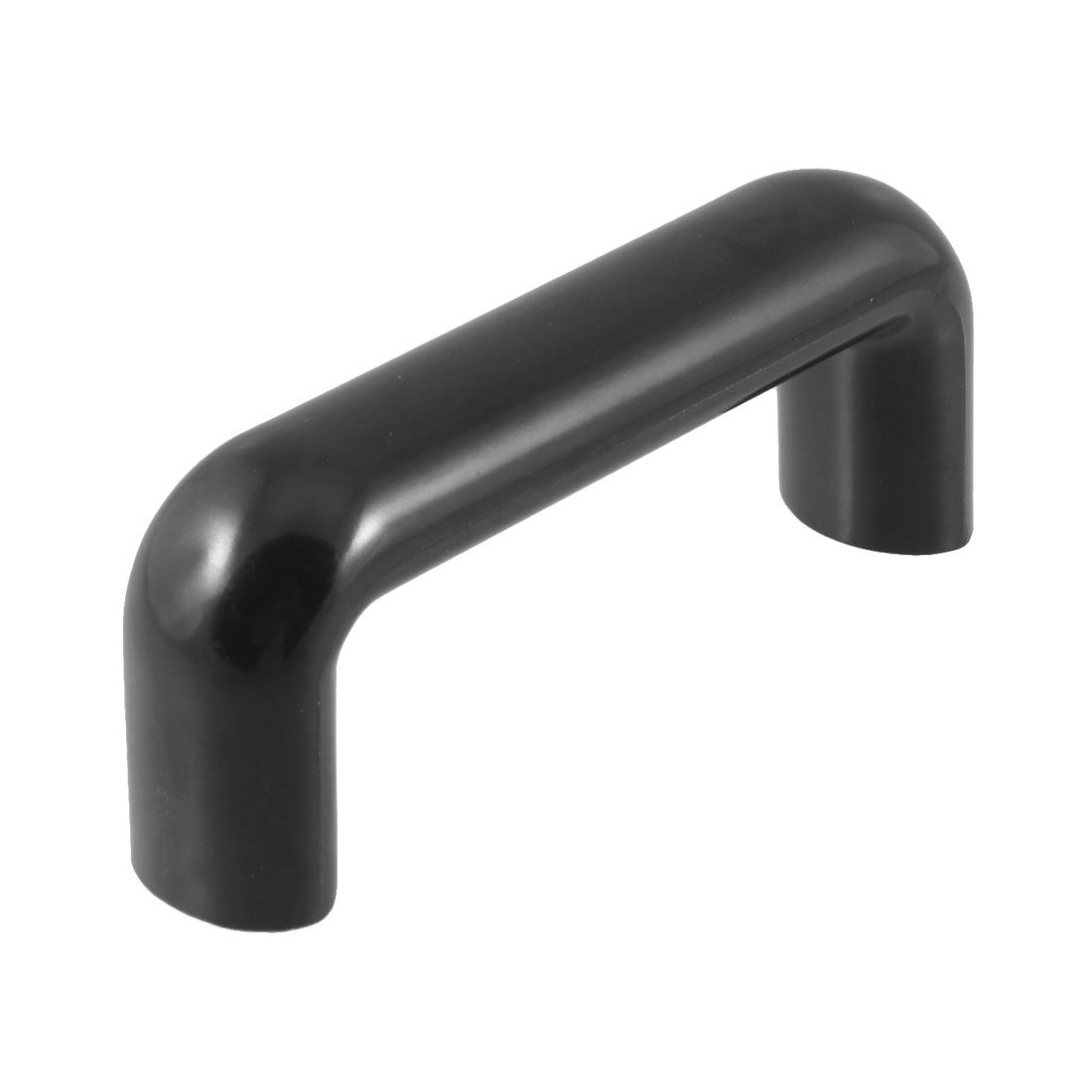 Sourcingmap Kitchen Cabinet Cupboard Door Plastic Coated Pull Handle Black 90mm 3.5"