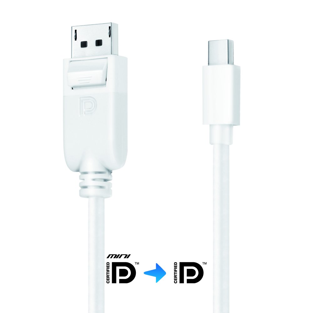PureLink IS1100-015 iSeries Mini DisplayPort Adapter Cable with Precision Connectors White