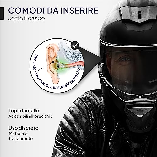 Senner MotoPro Motorcycle Ear Plugs with Aluminum Case, Reduce Wind Noise, Traffic Remains Audible for Long and Repeated Uses(SNR 17DB)