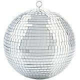 Alytimes Mirror Disco Ball - 8-Inch Cool and Fun Silver Hanging Party Disco Ball –Big Party Decorations, Party Design
