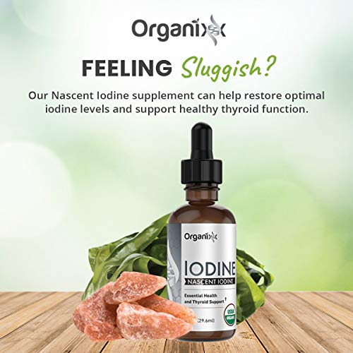 Organixx Pure Liquid Iodine Supplement, Support Healthy Thyroid