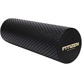 Fitizen Foam Roller &ndash; Muscle Massage Rehab Stiff Back Pain Physical Therapy Deep Tissue Firm Exercise Equipment Home Gym Stress Yoga Pilates for The Fit Citizen by FitNation