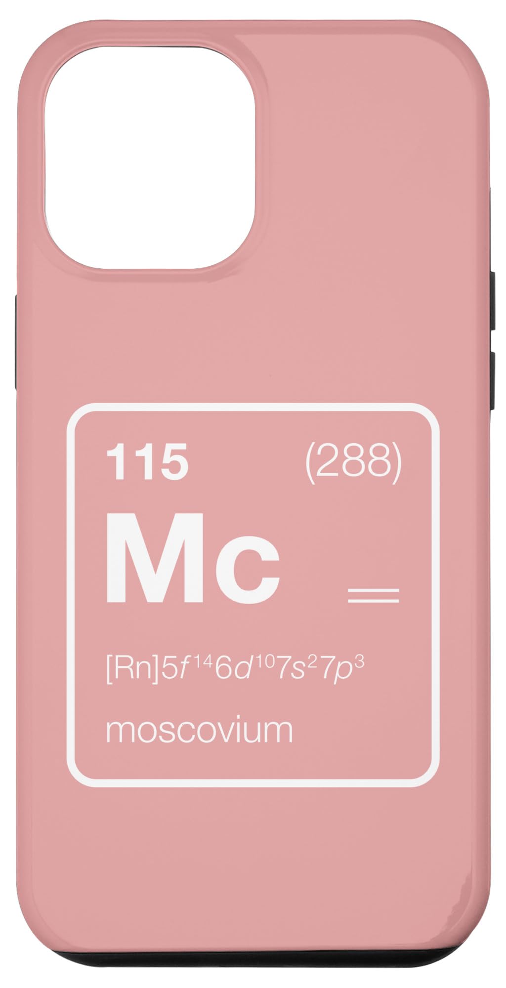 iPhone 12 Pro Max Element 115 / Moscovium Periodic Table Design Case