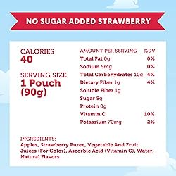 Mott's No Sugar Added Strawberry Applesauce, 3.2