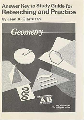 Geometry Answer Key To Study Guide For Reteaching And Practice Geometry Amazon Com Books