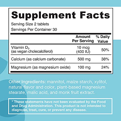 Ez Melts Calcium Magnesium With Vegan D3 500 Mg Sublingual Vitamins Vegan Zero Sugar Natural Strawberry Flavor 60 Fast Dissolve Tablets Pricepulse