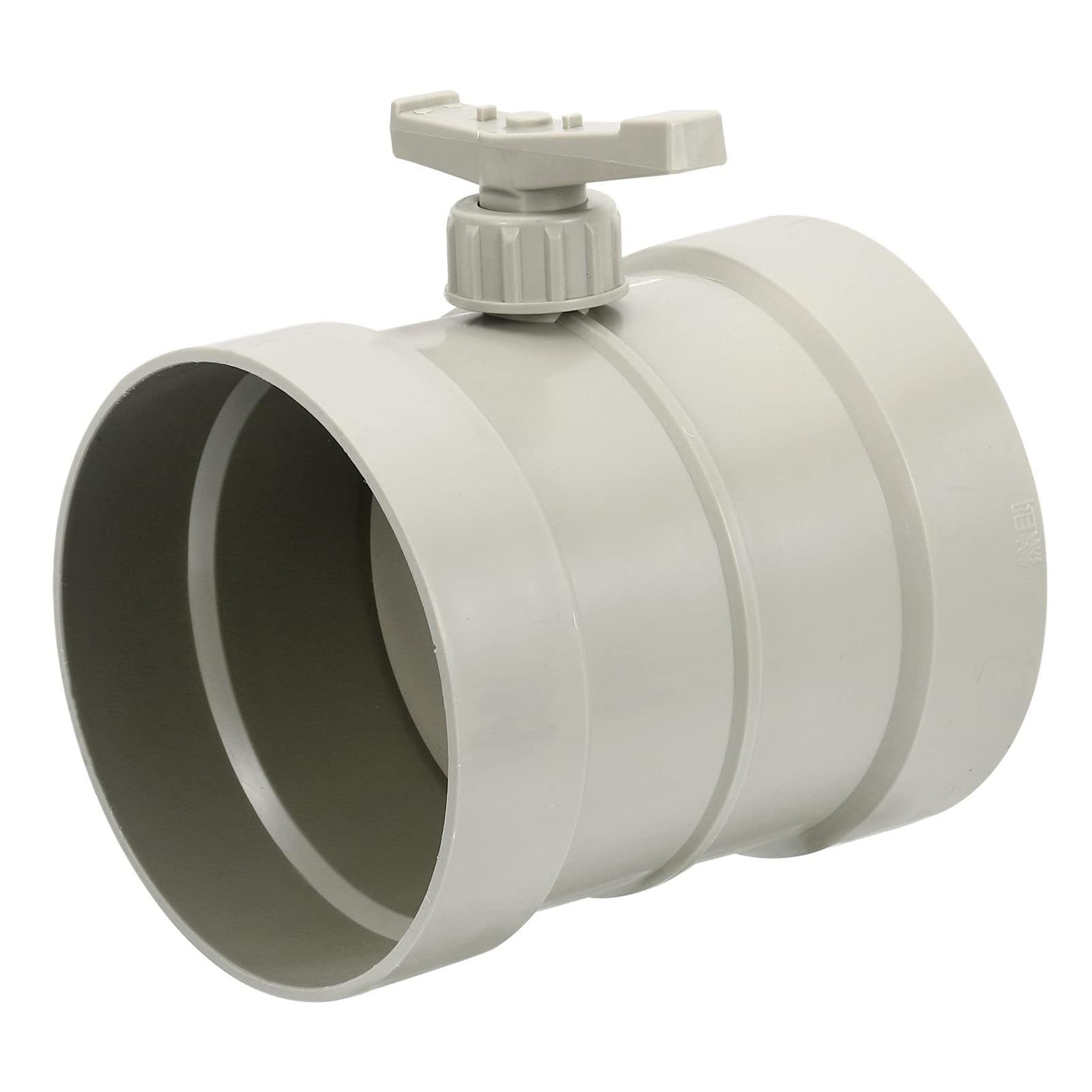 Unifizz 6" HVAC Duct Manual Volume Damper, PP Adjustment Flame Retardant Airflow Backdraft Damper Air Volume Control for HVAC Air Balancing System, Beige