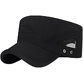 Ausing Mens Womens Army Cap Water Resistant Patrol Cap Outdoor Hiking Sports Hat with Comfortable Breathable Soft Sweatband