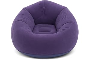 Inflatable Chair, Comfortable Lounge Chair, Air Soft Sofa Chair, PVC Portable Folding Blow Up Sofa for Living Room, Bedroom, 