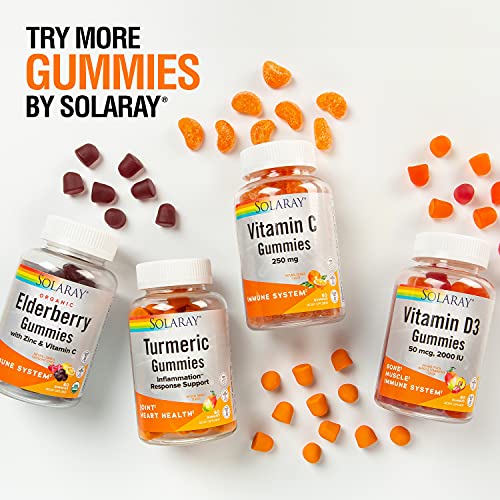 Solaray Turmeric Gummies w/Ginger Healthy Heart & Inflammation
