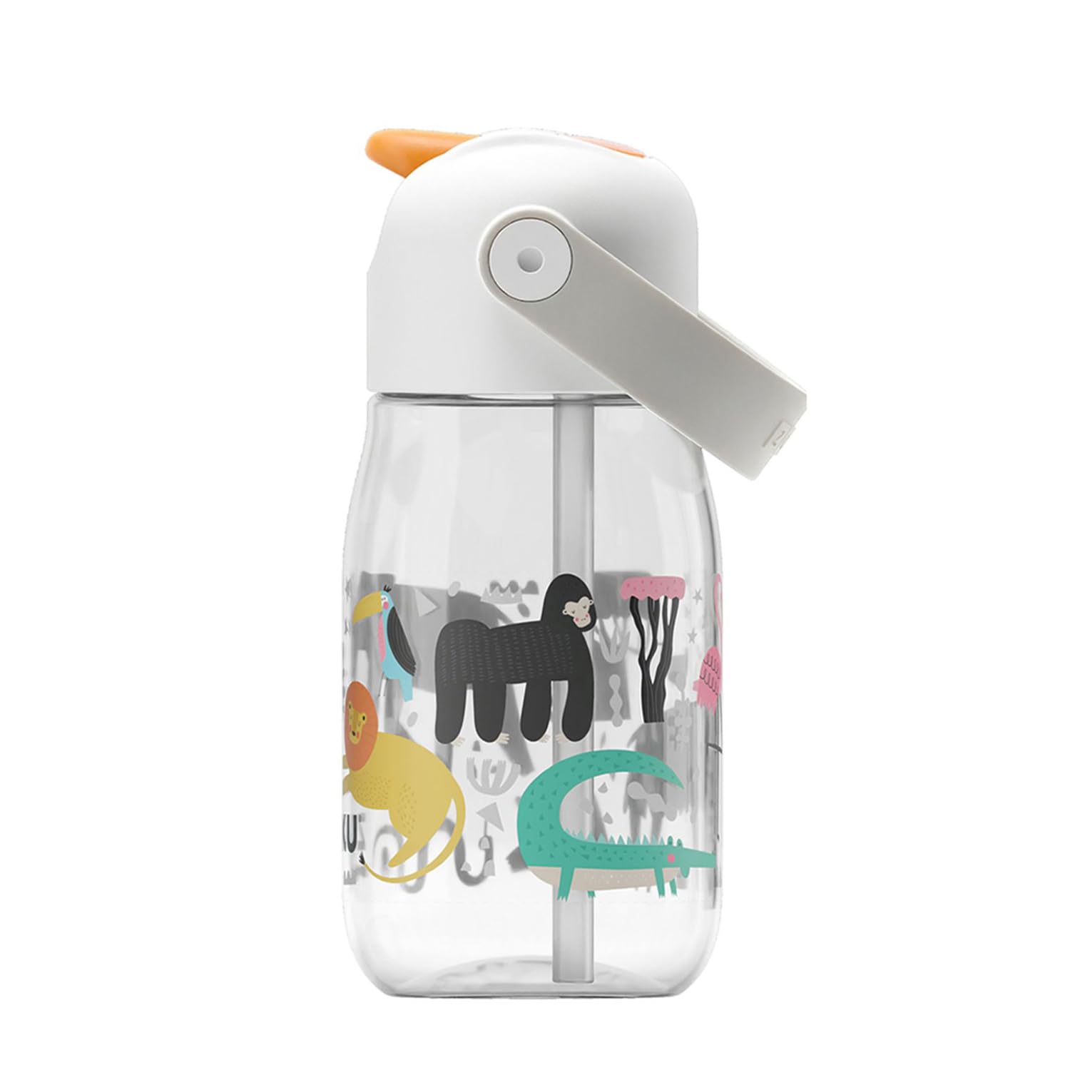 Zoku Kids Flip Straw Bottle 415ml – Safari