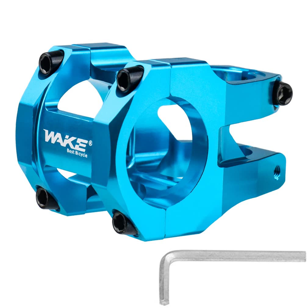 CYSKY MTB Stem 31.8 45mm Mountain Bike Stem Riser Handlebar Short Stem for Most Road Bike Stem, MTB Stem, BMX Stem, Bicycle Stem (45mm, Blue)