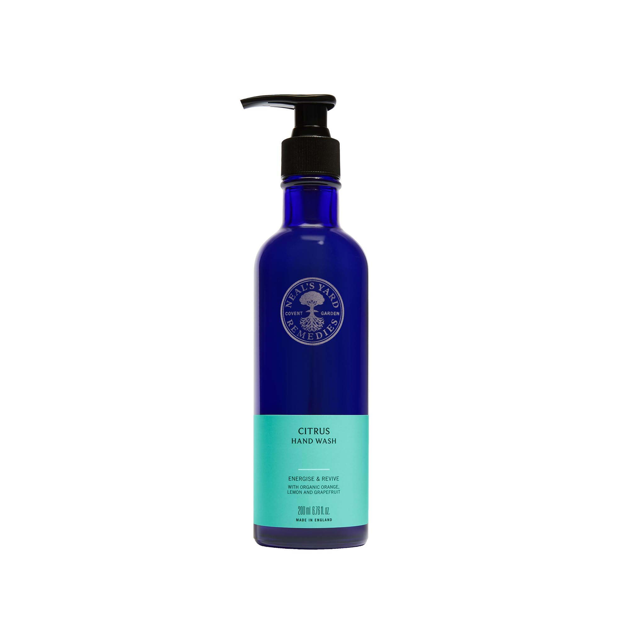 Neal’s Yard Remedies Citrus Hand Wash, Hand Soap with Orange, Lemon and Grapefruit Essential Oils, Vegan & Cruelty-Free, 200ml