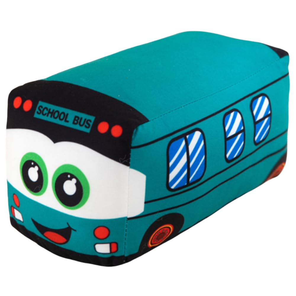 Photo 1 of OUKEYI 11.8 Inch/30cm Car Plush Toy Simulation Bus Cute Cartoon Pillow Filling Car Plush Pillow Toy Gift Children's Birthday Party Gift (green)