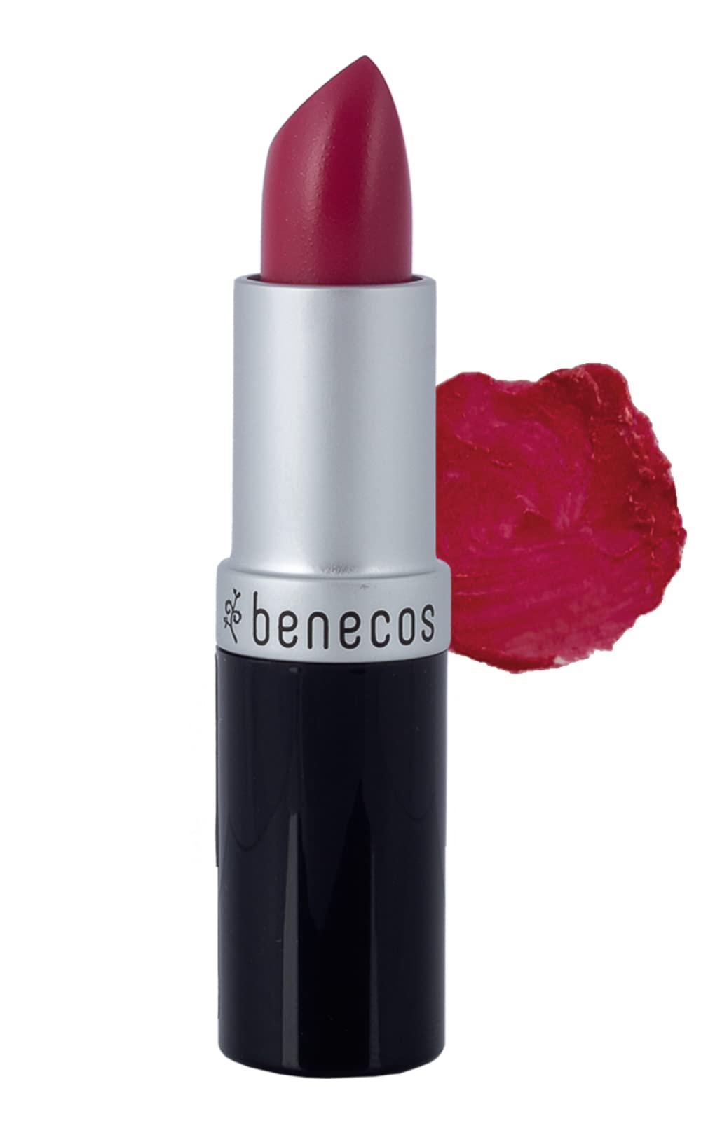 Benecos Natural Cosmetics - Lipstick - Shimmering - with Organic Jojoba Oil & Organic Beeswax - Pink Rose - 4,5 g