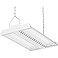 LED Linear High Bay Light 1-Pack, 150W 20250LM 0-10V Dimmable 5000K Daylight, Adjustable Tilt Hanging LED High Bay Shop Lighting Fixtures for Garage Warehouse Workshop