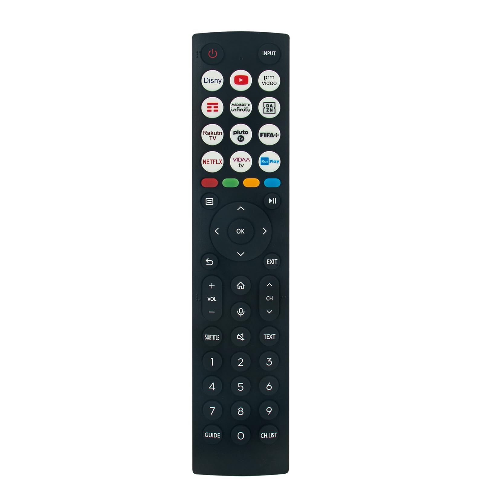 VINABTY ERF2M36H ERF2N36 Replacement Voice Remote Compatible with Hisense TV 55A63H 65A63H 75A63H 55A6BG 55A6CG 55A6DG 55A6DGCH 55A6EG 55A6FG 55A6GG 55A6HG 55A6EGCH 55A6BGTUK 55A6CGTUK 55A6EGTUK