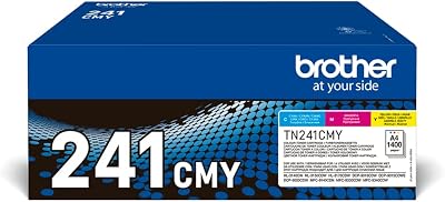 Brother TN-241C/TN-241M/TN-241Y Rainbow Pack Toner Cartridges Cyan Magenta