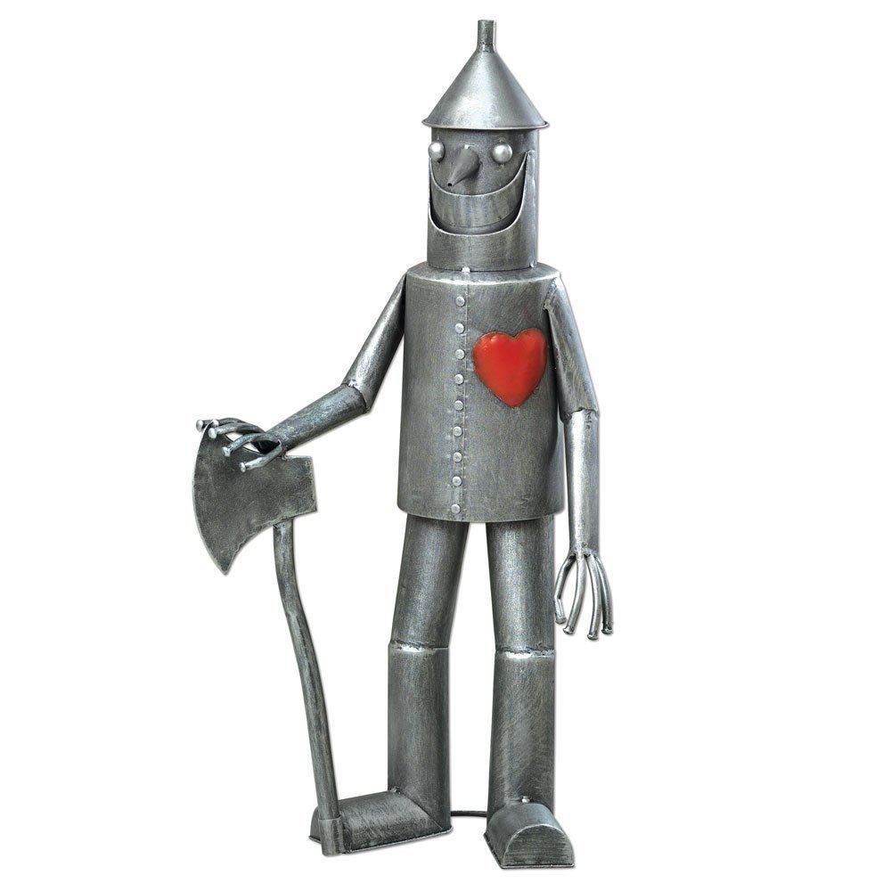Get Goods D3756 in Man Sculpture Perfect for Gardens and Grounds, Silver