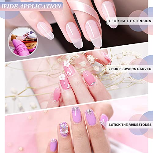 Morovan Acrylic Nail Powder For Starter 6 Colors Acrylic Nail Kit For 3d Nail Art Decoration