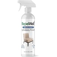 RepelWell Upholstery Protect Stain & Water Repellent Spray (12oz) Eco-Friendly, Pet-Safe Spray Keeps Your Fabric, Leather & S