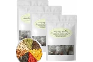 RAIPULT Dandelion Wolfberry Tea Bags - Dandelion Wolfberry Tea Organic, Dandelion Wolfberry Tea Kidney, Liver Tea Chinese Wolfberry Tea with Seven Herbal Ingredients (3 BAG)