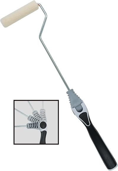 4" Radiator Paint Roller Long Handle for Tight Spaces Walls Ceilings
