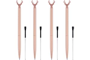 Ballpoint Pen, Rose Gold Pens Black Ink Metal Pens with Pen Refills for Office Supplies