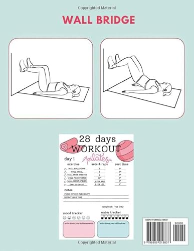 Wall Pilates for Weight Loss: 28 Days of Training with Illustrated