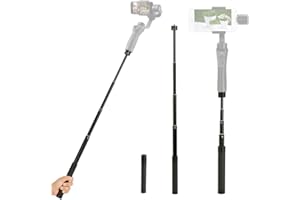 Extension Rod for Gimbal - YILIWIT 29 inch Adjustable Selfie Stick Compatible with Gimbal Stabilizer DJI Osmo Mobile 3 2/Feiyu/Zhiyun Smooth Q & 4 and All Phone Gimbles with 1/4" Thread Handheld Pole