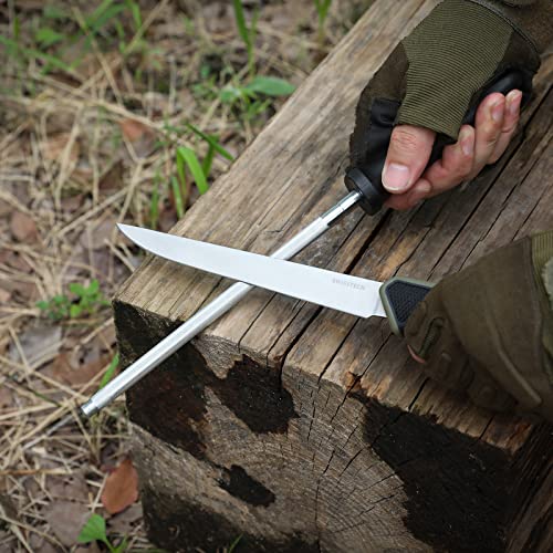 Swiss+Tech Field Dressing Kit, 10Piece Hunting Knife Set with Caping Knife, GutHook Skinner