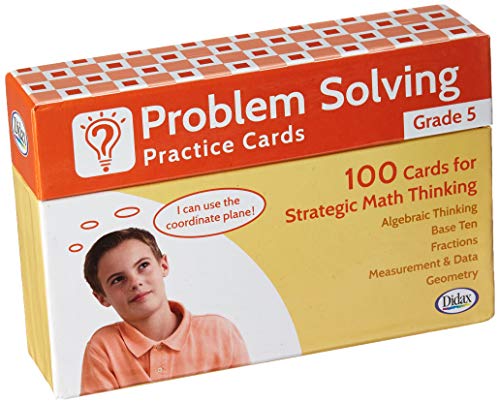 Didax Problem Solving Practice Cards, Grade 5