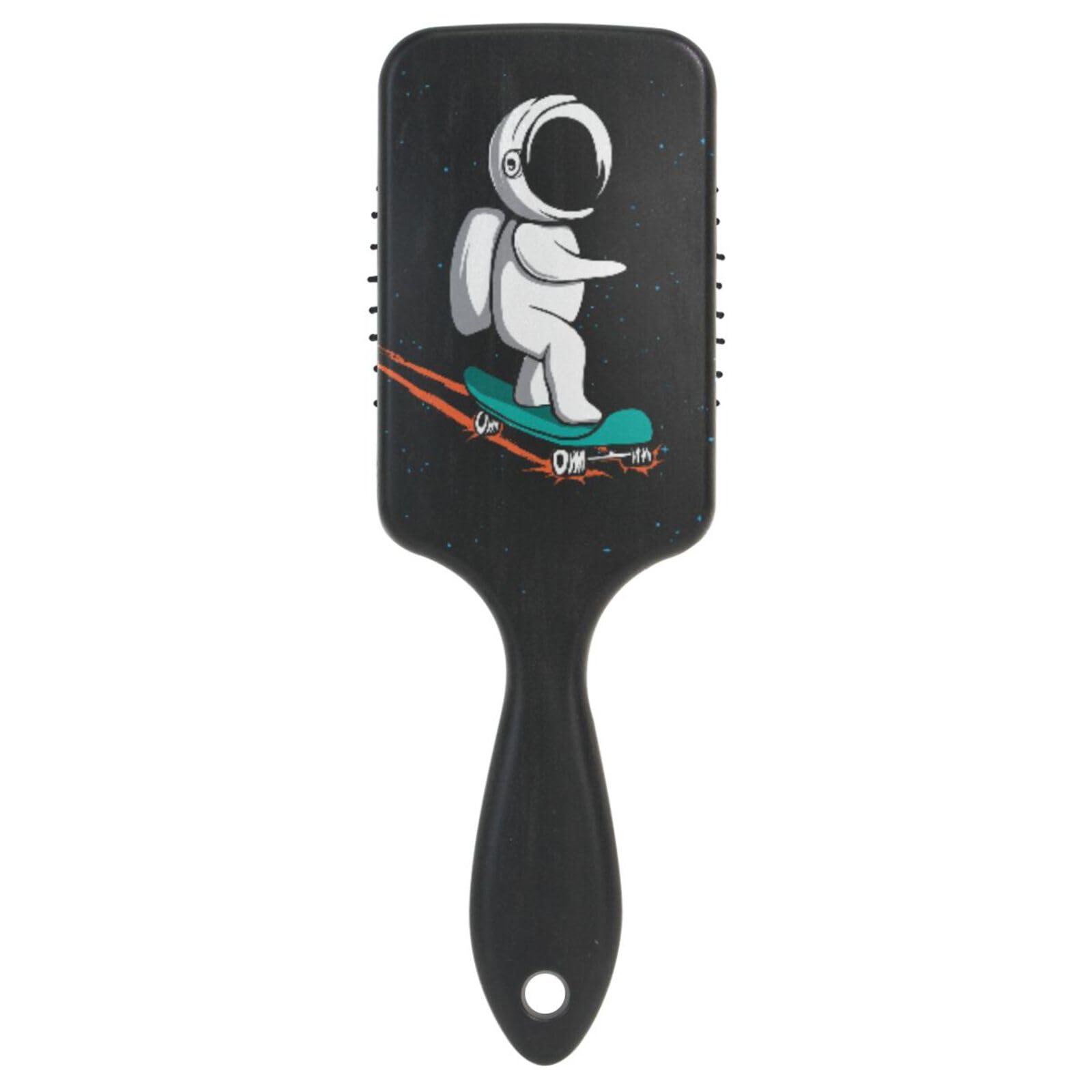 Massage Hairbrush Comb for Men Women and Kids,(Cute Skateboard Astronaut) Hair Brush style for long,Thick,Curly,Wavy,Dry and Damaged Hair