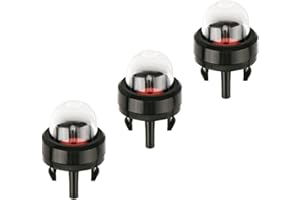 NICECRAFT 3 Pcs Snap in Primer Bulb Pump Replacement Chainsaw Parts Primer Bulbs for Small Engines Weedeater Compatible with Echo Walbro 188-512 WT-23A Poulan Ryobi BP42 Homelite Bolens Trimmer Blower