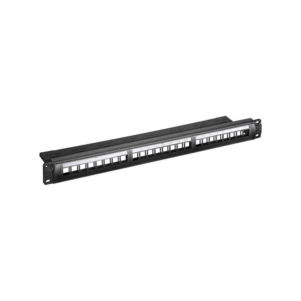 Goobay 95743 19-Zoll (48.3 cm) Keystone Blank Patch Panel (1 HE)