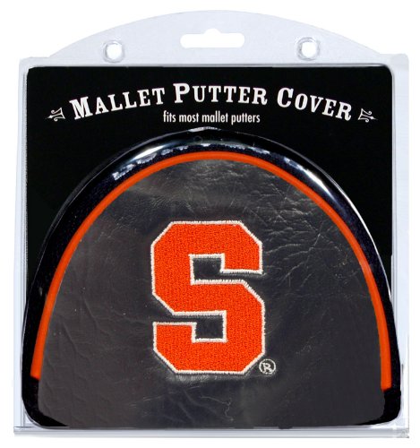 Team Golf NCAA Syracuse Orange Golf Mallet Putter Cover Golf Club Mallet Putter Headcover, Fits Most Mallet Putters, Scotty Cameron, Daddy Long Legs, Taylormade, Odyssey, Titleist, Ping, Callaway