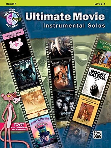 Ultimate Movie Instrumental Solos: Horn in F (Book & CD): Horn in F, Level 2-3 (Alfred's Instrumental Play-Along)
