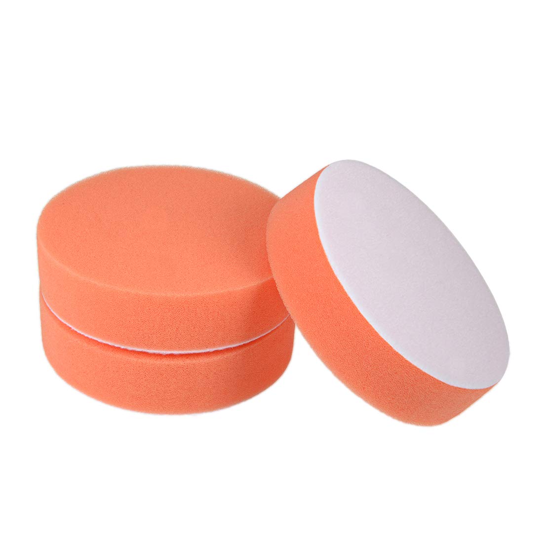 uxcell 4-inch Foam Drill Buffing Sponge Pads Hook and Loop Drill Wheel Buffer 3pcs