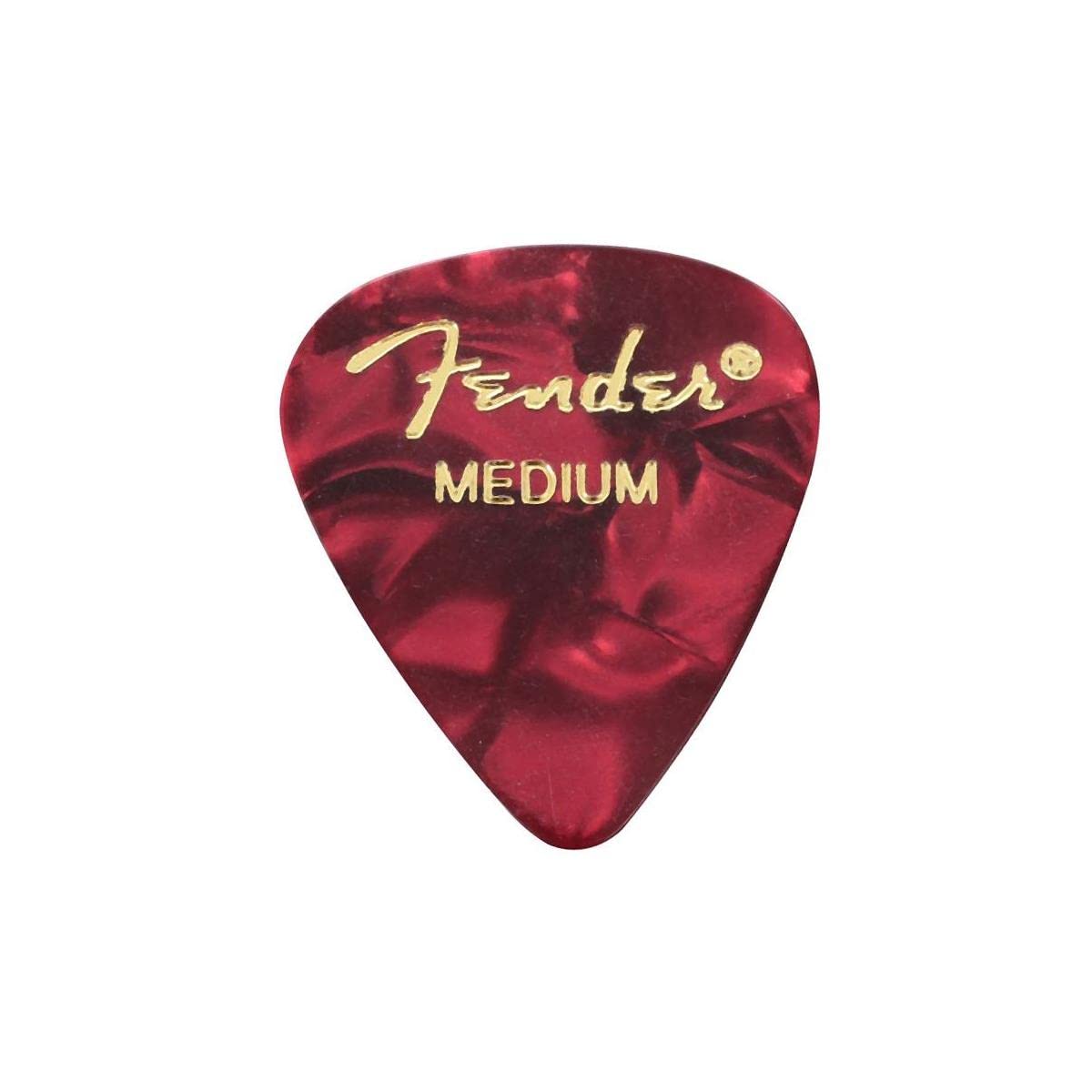 Fender 098-0351-809 351 Shape Premium Picks, Medium, Red Moto, 12 Count