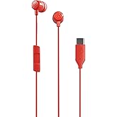 Skullcandy Jib USB-C Wired Earbuds with Noise Isolating Fit - Plasma | Wired Connection, In-Ear Fit, In-Line Microphone Call and Track Control for iPhone Android, Custom Fit with Ear Gel Sizes