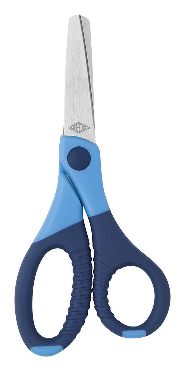 Wedo 77 1503 13 cm Gripy Childrens Scissor - Blue