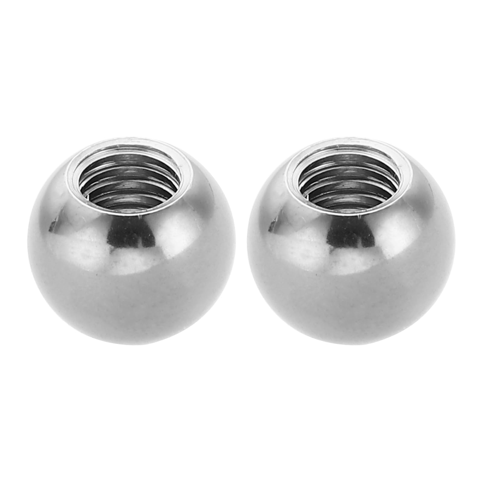 Photo 1 of PATIKIL M8x15mm Ball Nuts Knob, 2 Pcs Female Thread 304 Stainless Steel Round Blind Hole Screw Cap Cover for Lighting Machinery DIY Decoration, Silver