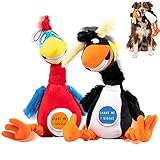 Pet Craft Supply Giggling Puffin & Parrot Multi