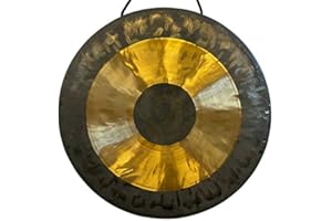 The Gong Shop 10” Chau Gong - Includes Gong Mallet & Hanging String/Authentic Chinese Chau Gong/Shimmering Wash/Focused Tone/Hand Selected For Quality/Great for Sound Healing, Home, or Office