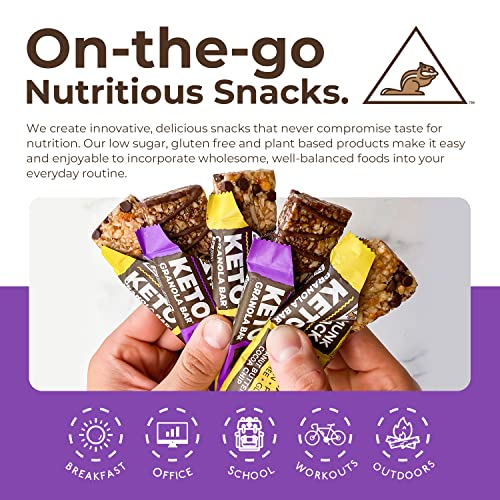 Granola Bar Honey Nut Munk Pack Low Carb Keto & Plant Based Snacks