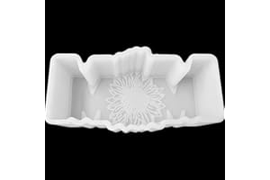 VONZK Car Freshie Mold Freshie Silicone Mold 2 3/8" L X 4 5/8" W X 1 1/4" H for Aroma Beads DIY Handmade Freshies Mould (Mom w Sunflower)